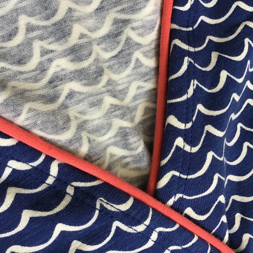 Boden Summer Dress Women’s 8 Petite Blue White Coral Like New - Picture 12 of 15